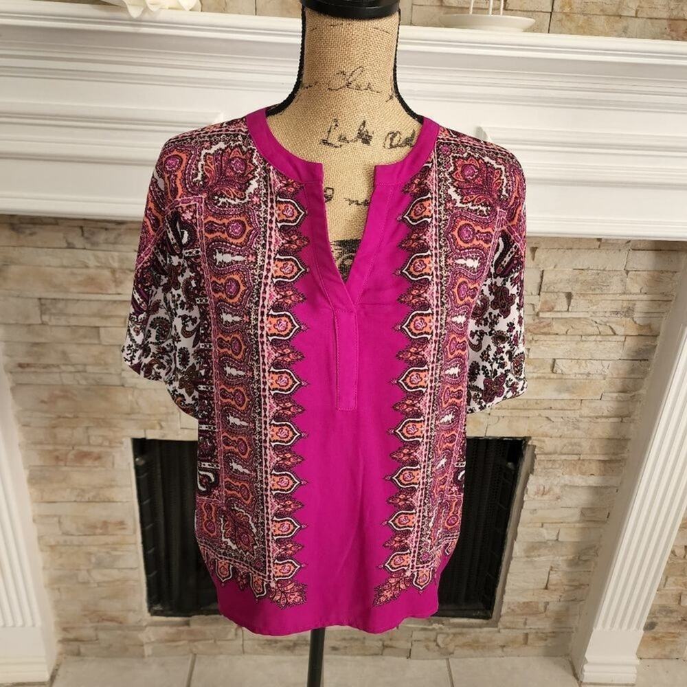 ROSE & Olive fuchsiaโ boho indie blouse size small